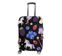 HETPLSD Travel Luggage Cover for Suitcase Protection, Fits 18-32 Inch - Durable Elastic Luggage Protector, Veggie & Poultry Print Suitcase Cover for Travel, Scratch & Dirt Resistant, style, Small