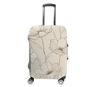 HETPLSD Travel Luggage Cover for Suitcase Protection, Fits 18-32 Inch - Durable Elastic Luggage Protector, Ink Sketch Flower Suitcase Cover for Travel, Scratch & Dirt Resistant, style, XL, Classic