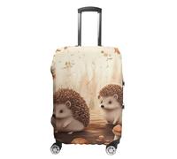 HETPLSD Travel Luggage Cover for Suitcase Protection, Fits 18-32 Inch - Durable Elastic Luggage Protector, Nature Lovely Hedgehog Lovers Suitcase Cover for Travel, Scratch & Dirt Resistant, style, L
