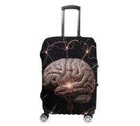 HETPLSD Travel Luggage Cover for Suitcase Protection, Fits 18-32 Inch - Durable Elastic Luggage Protector, Lightning And Brain Suitcase Cover for Travel, Scratch & Dirt Resistant, style, XL, Classic