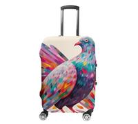 HETPLSD Travel Luggage Cover for Suitcase Protection, Fits 18-32 Inch - Durable Elastic Luggage Protector, Colorful Pigeon Suitcase Cover for Travel, Scratch & Dirt Resistant, style, M, Classic