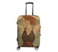 HETPLSD Travel Luggage Cover for Suitcase Protection, Fits 18-32 Inch - Durable Elastic Luggage Protector, Greek Women Painting Suitcase Cover for Travel, Scratch & Dirt Resistant, style, L, Classic