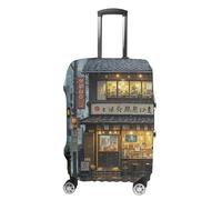 HETPLSD Travel Luggage Cover for Suitcase Protection, Fits 18-32 Inch - Durable Elastic Luggage Protector, Tokyo Teahouse Suitcase Cover for Travel, Scratch & Dirt Resistant, style, M, Classic