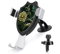 HETPLSD Universal Car Phone Holder Mount with Air Vent Clip & Suction Cup, Dark Green and Green Style Phone Holder Strong Cellphone Car Mount for Dashboard/Windshield, Fit All Phones