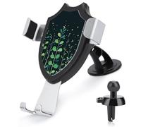 HETPLSD Universal Car Phone Holder Mount with Air Vent Clip & Suction Cup, Green Plant Plane Phone Holder Strong Cellphone Car Mount for Dashboard/Windshield, Fit All Phones