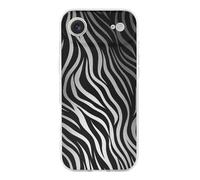 HETPLSD Zebra Print Phone 17 - Shockproof Slim TPU Phone Cover with Anti-Yellowing | Wireless Charging Compatible | Aesthetic Design for Women Men