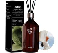 hetras Premium Reed Diffuser Set 16.9 fl.oz. 1 Pack | Pure Laundry - Fresh & Warm Scent | Long-Lasting Luxury Fragrance with 10 Reed Sticks for Home & Office | Gifts for Loved One
