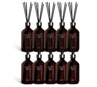 hetras Premium Reed Diffuser Set 16.9 fl.oz. 2 Pack | Grapefruit Scent | Long-Lasting Luxury Fragrance with 10 Reed Sticks for Home & Office | Gifts for Loved One