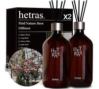 HETRAS. Premium Reed Diffuser: Set of 2 x 16.9oz (1,000 ml) Large Capacity | Fragrance Oil Diffuser & Sticks for Home & Office & Bathroom Decor - Gifts for Loved One (Flower Shop)