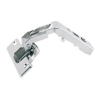 Intermat 45036 Hinge for Corner Cabinet Folding Doors without Automatic Closing (Intermat 9930), Opening Angle 50° / 65°, TH-Drill Pattern 52 x 5.5 mm, Screw-On