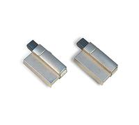 Hettich Modern Zinc Nickel-Plated Clip Damper Silent System Door Damper for Pot Hinges, Pack of 2