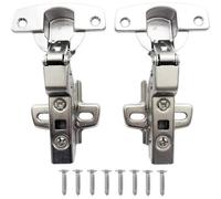 Hettich Sensys 8645I 110 Degree Inset Soft-Close Hinge Pair With Th52 Mounting Plates