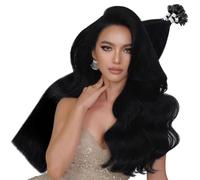 Hetto U Tip Hair Extensions Human Hair Black Utip Hair Extensions Jet Black Keratin Bond Hot Fusion 16In 50s/50g #1