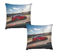 HETVBNS 2 Pack Throw Pillow Covers 22 "x22 Double-Sided Soft Plush Pillowcase Decorative Square Pillows Case Rapid Sports Car Pillow Cover for Living Room, Bedroom, Sofa, Car