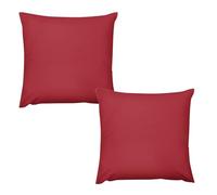HETVBNS 2 Pack Throw Pillow Covers 24 "x24 Double-Sided Soft Plush Pillowcase Decorative Square Pillows Case Amaranth Red Pillow Cover for Living Room, Bedroom, Sofa, Car