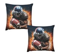 HETVBNS 2 Pack Throw Pillow Covers 26 "x26 Double-Sided Soft Plush Pillowcase Decorative Square Pillows Case Cool American Football Pillow Cover for Living Room, Bedroom, Sofa, Car