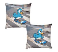 HETVBNS 2 Pack Throw Pillow Covers 26 "x26 Double-Sided Soft Plush Pillowcase Decorative Square Pillows Case Funny Duck Pillow Cover for Living Room, Bedroom, Sofa, Car