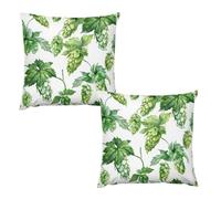 HETVBNS 2 Pack Throw Pillow Covers 26 "x26 Double-Sided Soft Plush Pillowcase Decorative Square Pillows Case Green Style Pattern Pillow Cover for Living Room, Bedroom, Sofa, Car