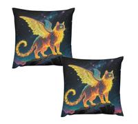 HETVBNS 2 Pack Throw Pillow Covers 26 "x26 Double-Sided Soft Plush Pillowcase Decorative Square Pillows Case Strange Creature Pillow Cover for Living Room, Bedroom, Sofa, Car