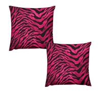 HETVBNS 2 Pack Throw Pillow Covers 26 "x26 Double-Sided Soft Plush Pillowcase Decorative Square Pillows Case Zebra Tiger Leopard Pillow Cover for Living Room, Bedroom, Sofa, Car
