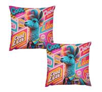 HETVBNS 2 Pack Throw Pillow Covers 26 "x26 Double-Sided Soft Plush Pillowcase Decorative Square Pillows Case Hippie Sheep Pillow Cover for Living Room, Bedroom, Sofa, Car