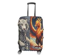 HETVBNS 4 Great Divine Beasts Luggage Cover, Elastic Luggage Protector Fits 19-32in Suitcases, Washable & Anti-Scratch Suitcase Cover for Men Women, style, XL, Classic
