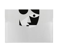 HETVBNS 6 Pockets Expanding File Folder Durable Waterproof A4 Letter Size Folders, Abstract Face Accordion File Organizer for Office, Home & Travel