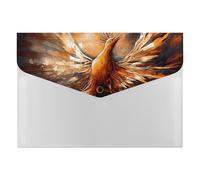 HETVBNS 6 Pockets Expanding File Folder Durable Waterproof A4 Letter Size Folders, Abstract Phoenix Accordion File Organizer for Office, Home & Travel