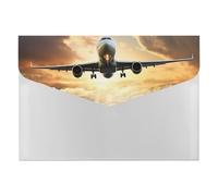 HETVBNS 6 Pockets Expanding File Folder Durable Waterproof A4 Letter Size Folders, Airplane Accordion File Organizer for Office, Home & Travel