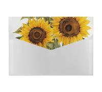 HETVBNS 6 Pockets Expanding File Folder Durable Waterproof A4 Letter Size Folders, Alluring Sunflowers Summer Accordion File Organizer for Office, Home & Travel