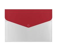 HETVBNS 6 Pockets Expanding File Folder Durable Waterproof A4 Letter Size Folders, Amaranth Red Accordion File Organizer for Office, Home & Travel