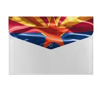 HETVBNS 6 Pockets Expanding File Folder Durable Waterproof A4 Letter Size Folders, Arizona Flag Standard Accordion File Organizer for Office, Home & Travel