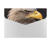 HETVBNS 6 Pockets Expanding File Folder Durable Waterproof A4 Letter Size Folders, Bald Eagle Accordion File Organizer for Office, Home & Travel