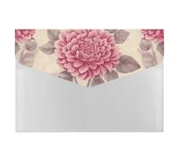 HETVBNS 6 Pockets Expanding File Folder Durable Waterproof A4 Letter Size Folders, Beautiful Vintage Flower Accordion File Organizer for Office, Home & Travel