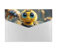 HETVBNS 6 Pockets Expanding File Folder Durable Waterproof A4 Letter Size Folders, Bee Accordion File Organizer for Office, Home & Travel