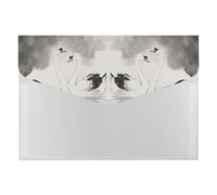 HETVBNS 6 Pockets Expanding File Folder Durable Waterproof A4 Letter Size Folders, Black White Swans Accordion File Organizer for Office, Home & Travel