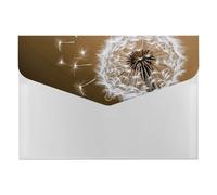 HETVBNS 6 Pockets Expanding File Folder Durable Waterproof A4 Letter Size Folders, Blown Dandelion Blossom Accordion File Organizer for Office, Home & Travel