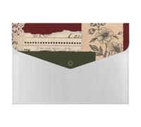 HETVBNS 6 Pockets Expanding File Folder Durable Waterproof A4 Letter Size Folders, Boho Abstract Floral Accordion File Organizer for Office, Home & Travel