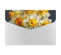 HETVBNS 6 Pockets Expanding File Folder Durable Waterproof A4 Letter Size Folders, Bouquet of Daffodils Accordion File Organizer for Office, Home & Travel