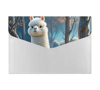 HETVBNS 6 Pockets Expanding File Folder Durable Waterproof A4 Letter Size Folders, Cartoon Alpaca Cute Animal Accordion File Organizer for Office, Home & Travel