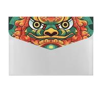 HETVBNS 6 Pockets Expanding File Folder Durable Waterproof A4 Letter Size Folders, Chinese Lion New Year Accordion File Organizer for Office, Home & Travel