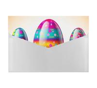 HETVBNS 6 Pockets Expanding File Folder Durable Waterproof A4 Letter Size Folders, Colorful Easter Egg Accordion File Organizer for Office, Home & Travel