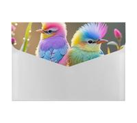 HETVBNS 6 Pockets Expanding File Folder Durable Waterproof A4 Letter Size Folders, Colorful Little Bird Accordion File Organizer for Office, Home & Travel