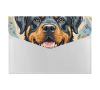 HETVBNS 6 Pockets Expanding File Folder Durable Waterproof A4 Letter Size Folders, Cool Rottweiler Dog Art Accordion File Organizer for Office, Home & Travel