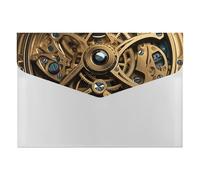 HETVBNS 6 Pockets Expanding File Folder Durable Waterproof A4 Letter Size Folders, Cool Steampunk Gears Accordion File Organizer for Office, Home & Travel