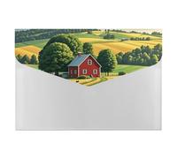 HETVBNS 6 Pockets Expanding File Folder Durable Waterproof A4 Letter Size Folders, Country Farm Accordion File Organizer for Office, Home & Travel