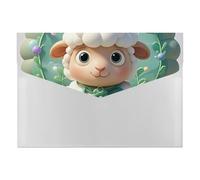 HETVBNS 6 Pockets Expanding File Folder Durable Waterproof A4 Letter Size Folders, Cute Cartoon Sheep Accordion File Organizer for Office, Home & Travel
