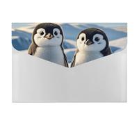 HETVBNS 6 Pockets Expanding File Folder Durable Waterproof A4 Letter Size Folders, Cute Penguins Accordion File Organizer for Office, Home & Travel