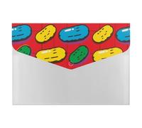 HETVBNS 6 Pockets Expanding File Folder Durable Waterproof A4 Letter Size Folders, Dill Pickles Print Accordion File Organizer for Office, Home & Travel