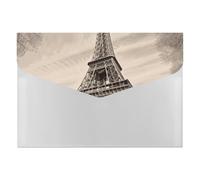 HETVBNS 6 Pockets Expanding File Folder Durable Waterproof A4 Letter Size Folders, Eiffel Tower Pattern Accordion File Organizer for Office, Home & Travel